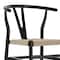 Flash Furniture Logan Commercial Grade Y-Back Style Wood & Kraft Paper Stackable Dining Chair w/Black/Natural Finish ZH-8101YS-BLK-NAT-GG - alternate 7